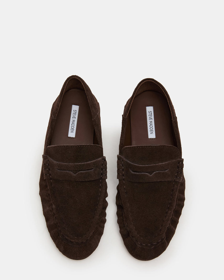 Roger Mocassino Chocolate Marrone Suede - view 5