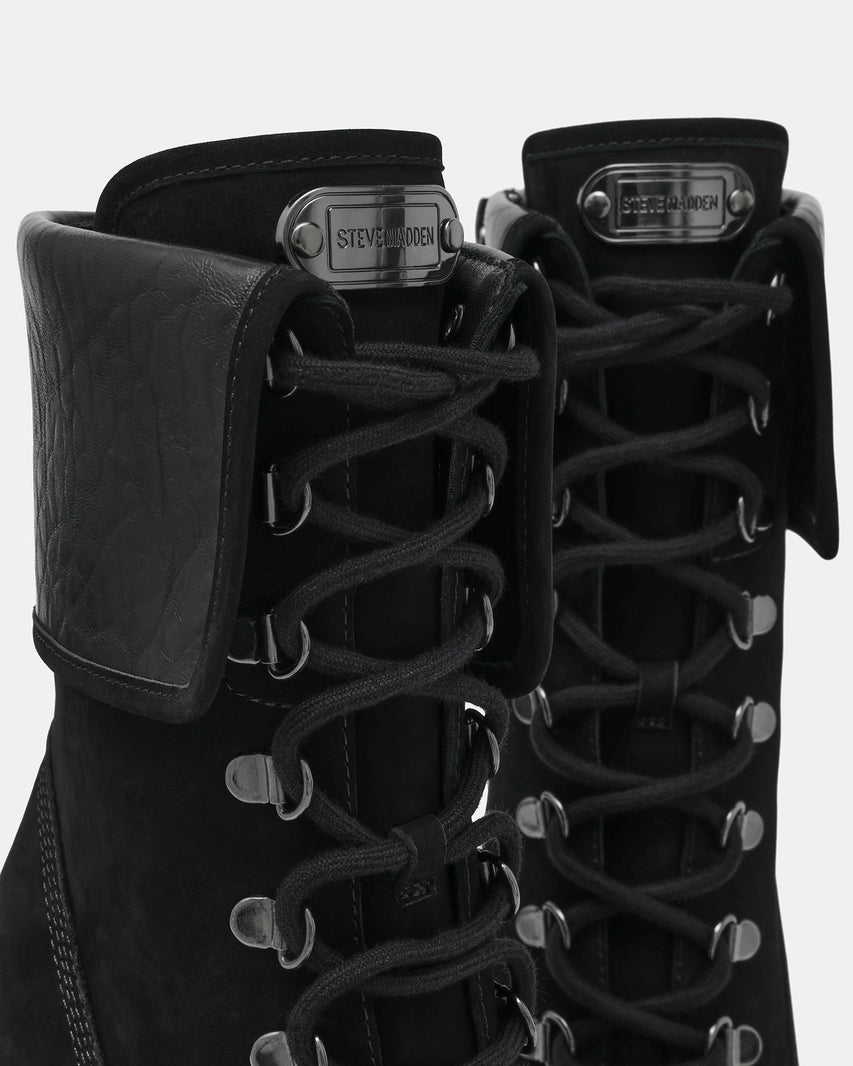 Morals Stivaletto Nero Nubuck - view 3