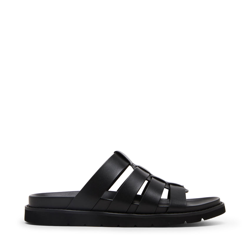 Ankara Sandalo Nero Pelle