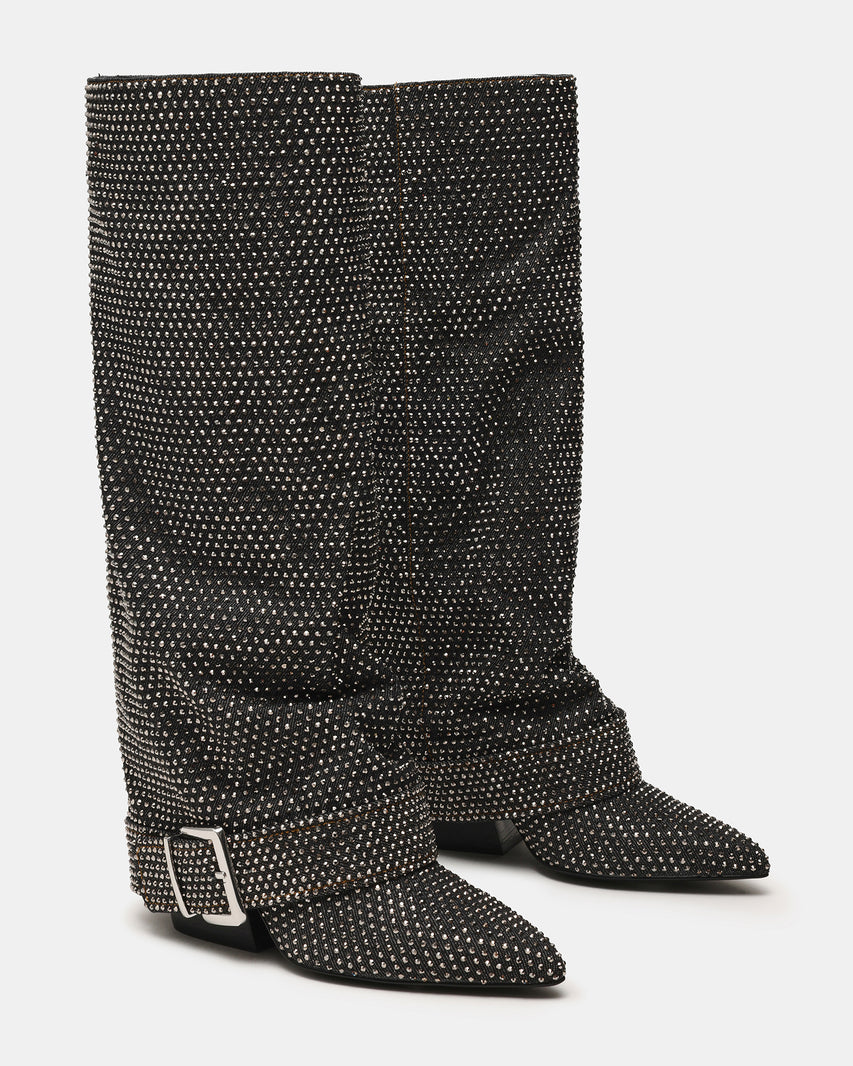 Illuzion-r Stivale Nero Denim - view 2