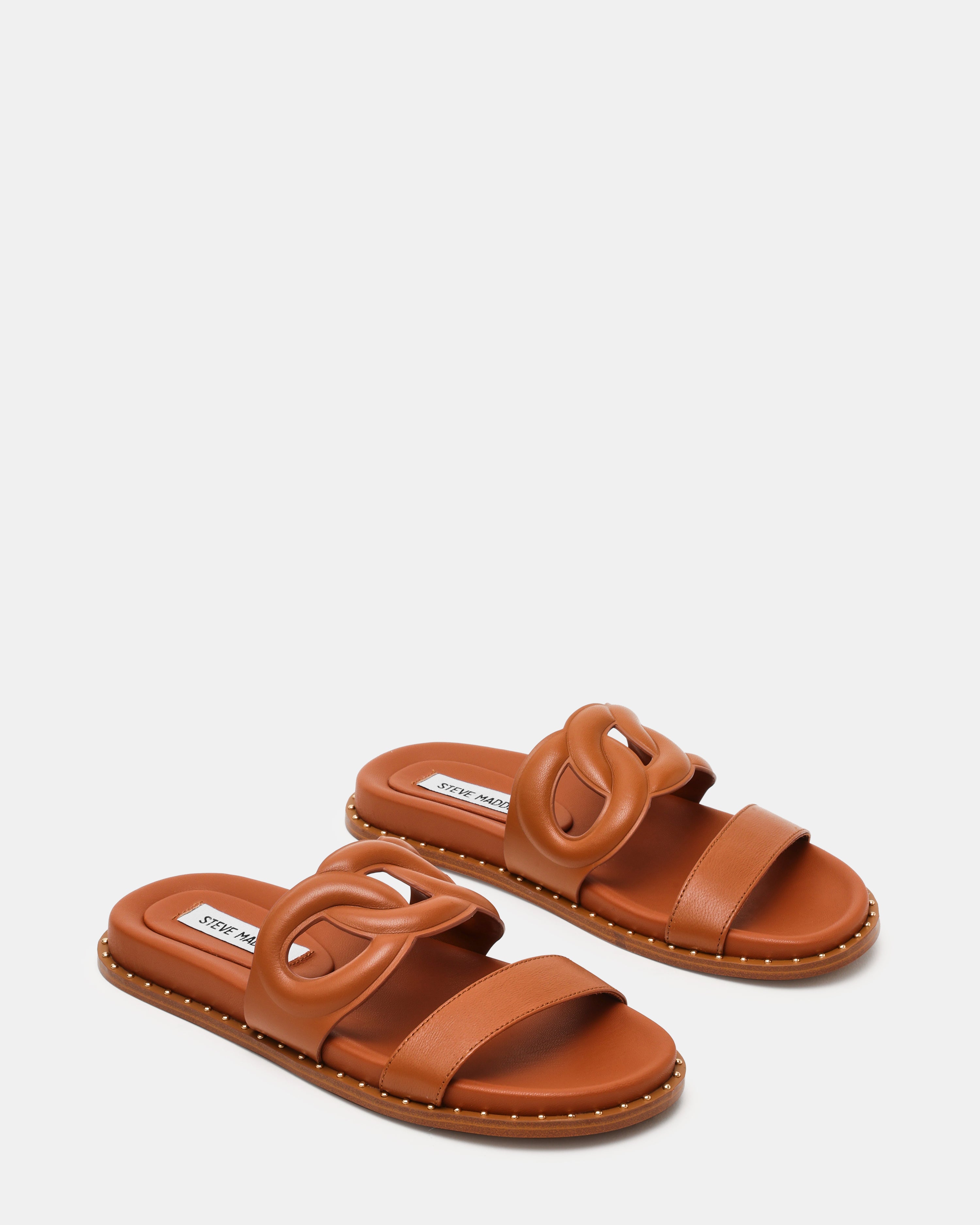 Sandlot Sandalo Cognac Pelle - view 2