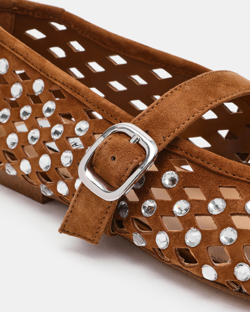 Rerun Ballerina Chestnut Suede - view 3
