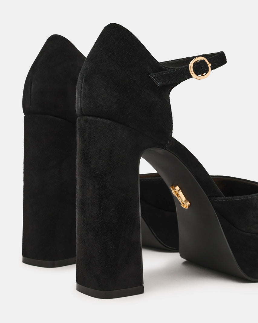 Lexie Sandalo Nero Suede - view 3