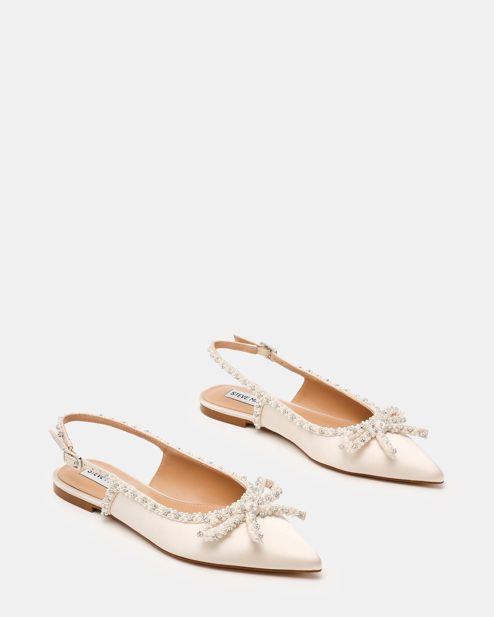 Solange Ballerina Avorio Satin - view 6