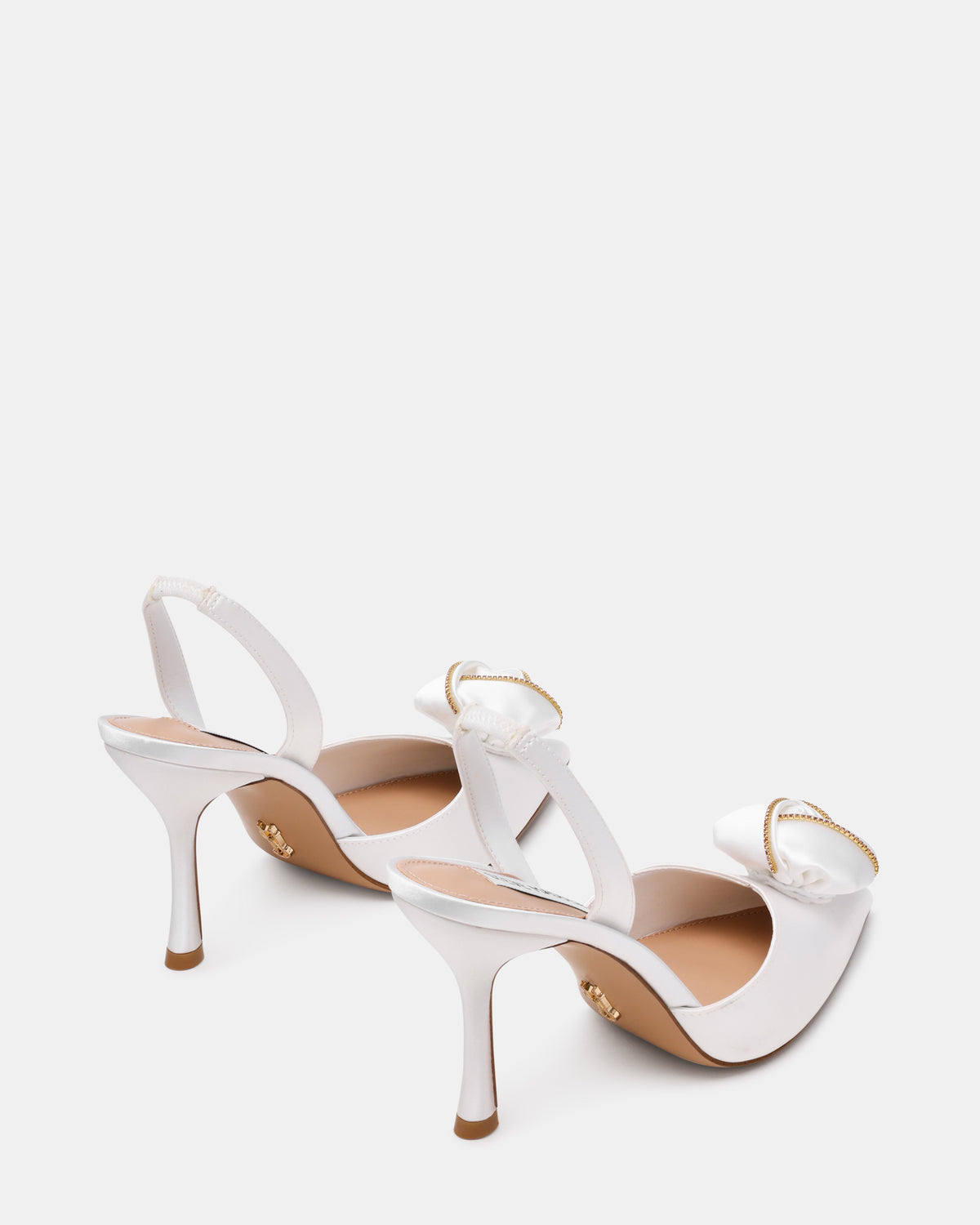 Lotis Slingback Bianco Satin - view 5