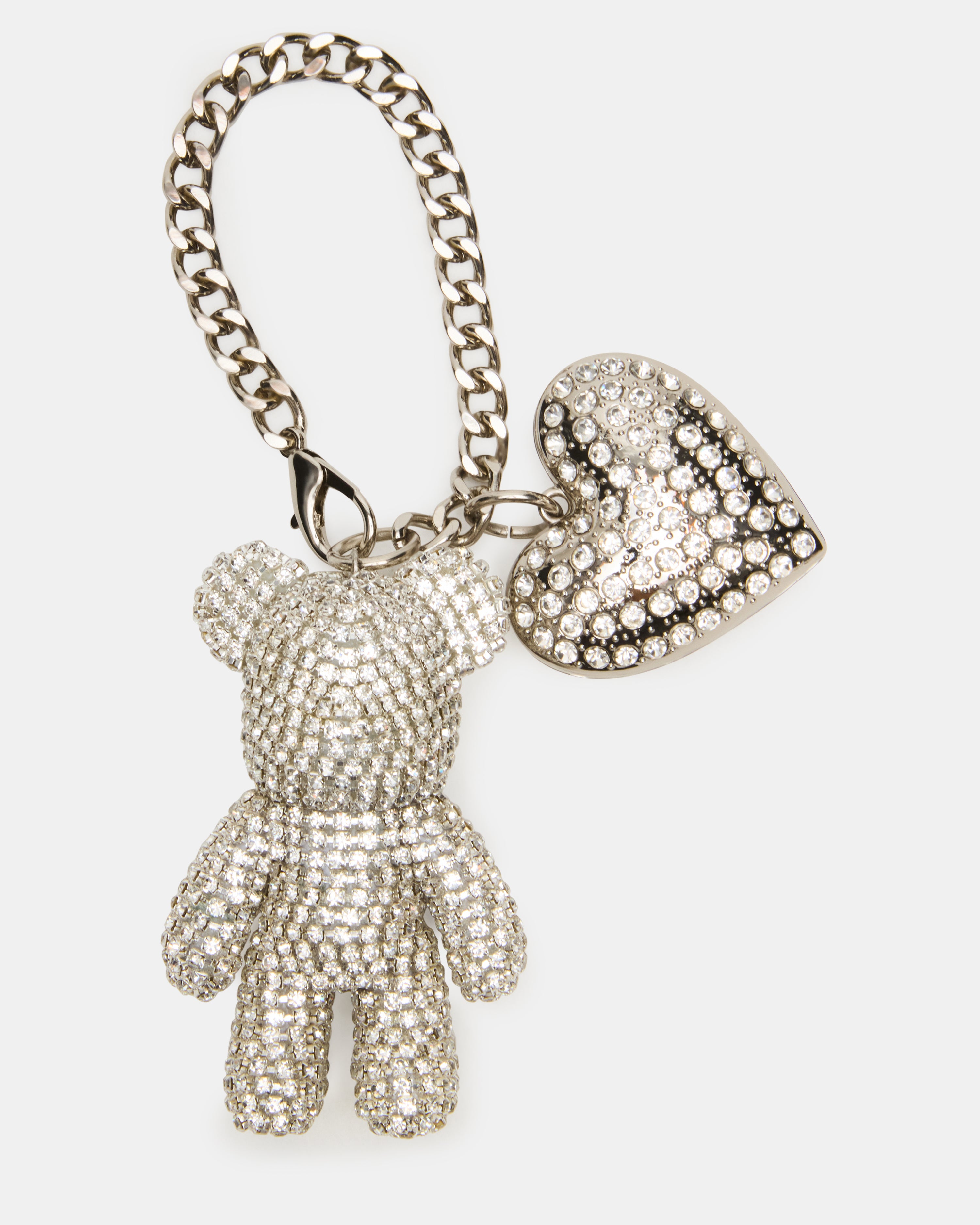 D-TEDDY BAG CHARM ARGENTO