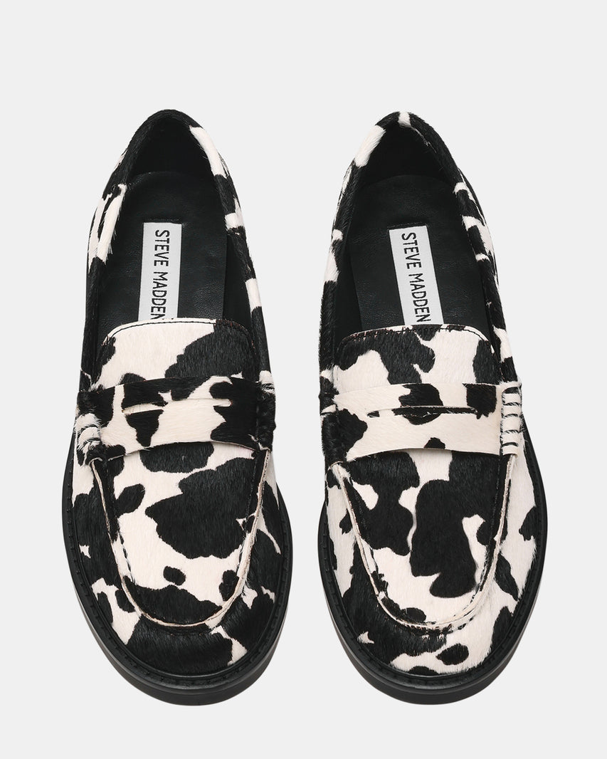 ADISON-C MOCASSINO NERO BIANCO