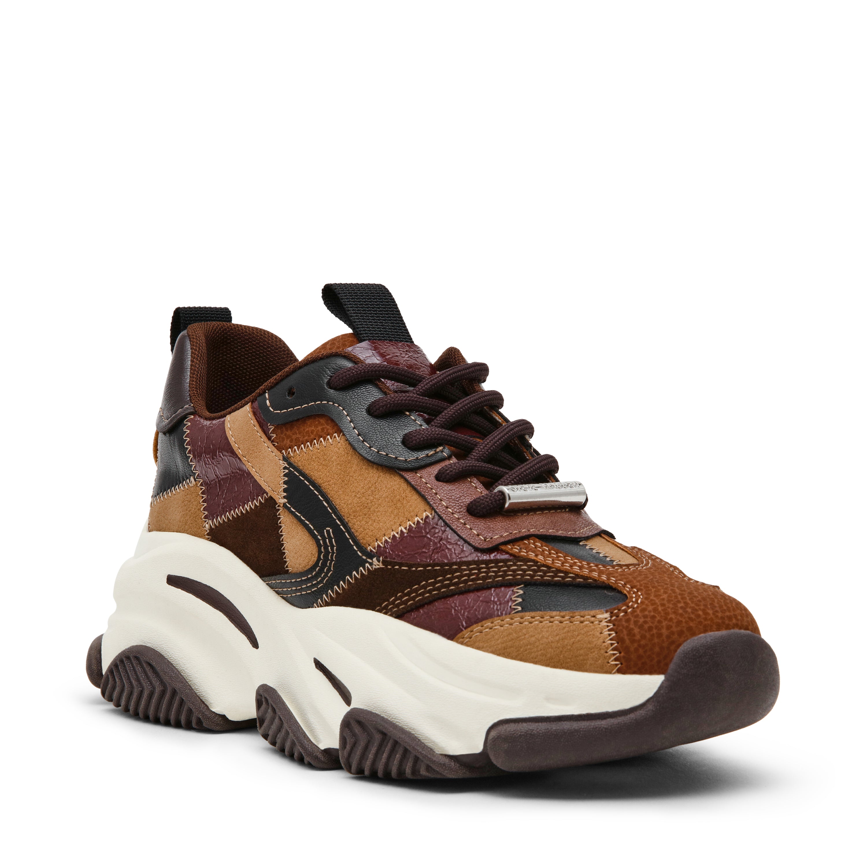 PUZZLEZ SNEAKER MARRONE MULTI - view 2
