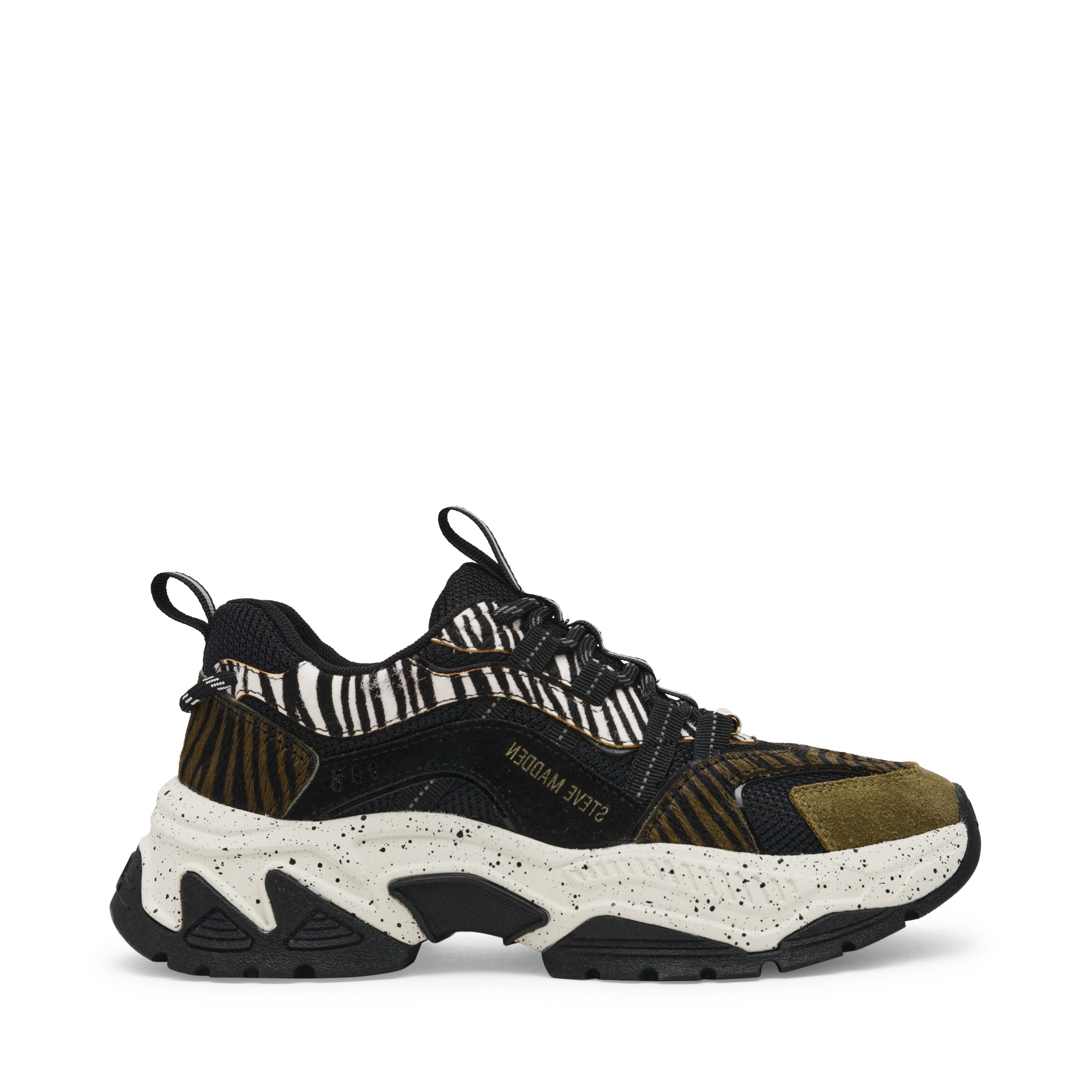 ANIMATES-L SNEAKER OLIVE ZEBRA