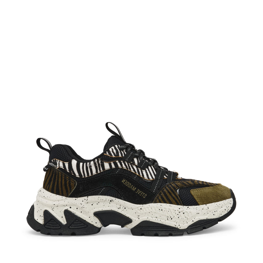 ANIMATES-L SNEAKER OLIVE ZEBRA