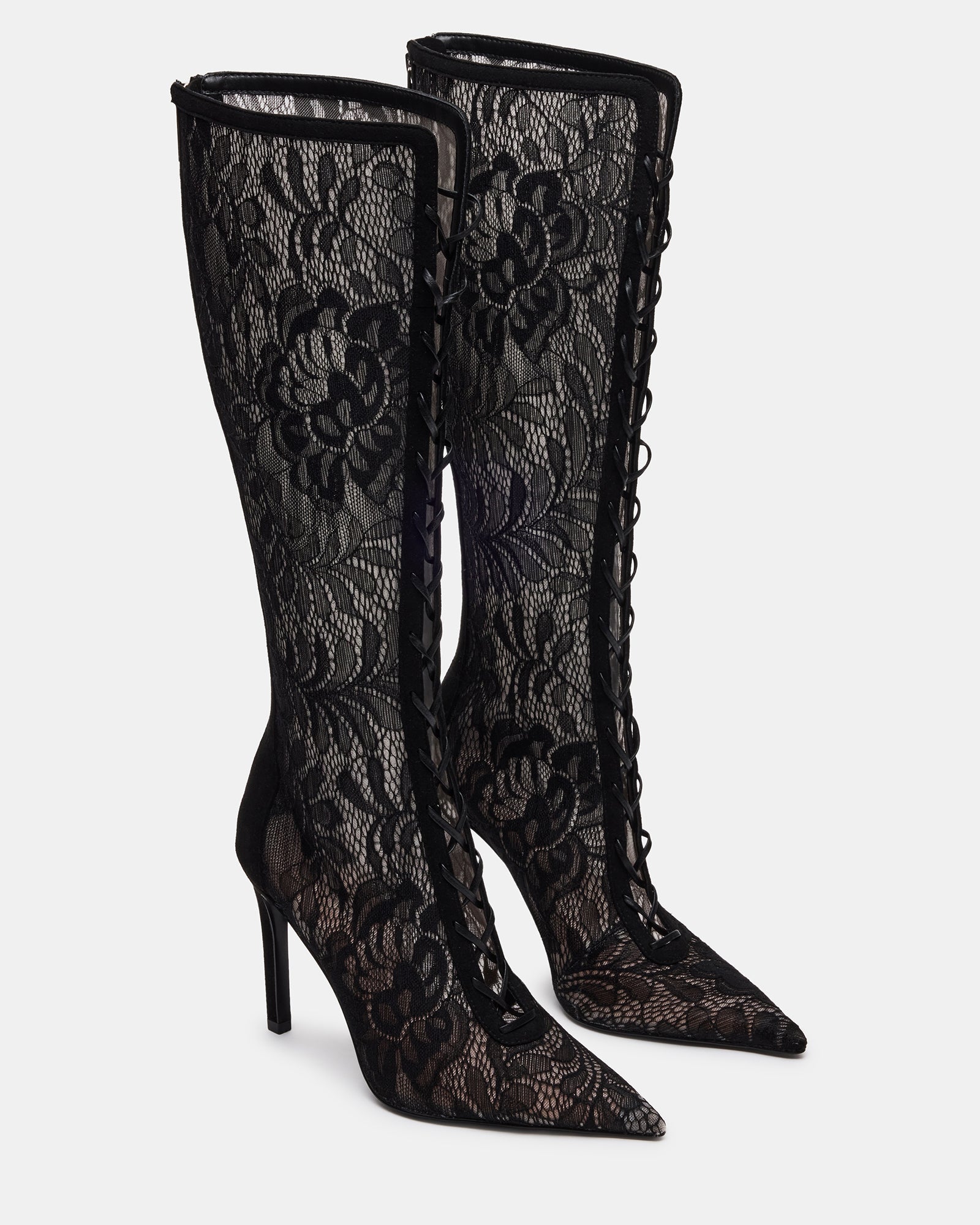 Maxine Stivali Nero Lace - view 2