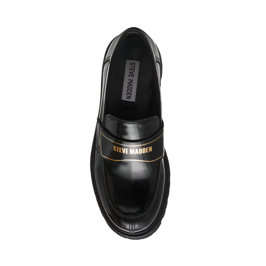 FILE-AWAY MOCASSINO NERO PELLE