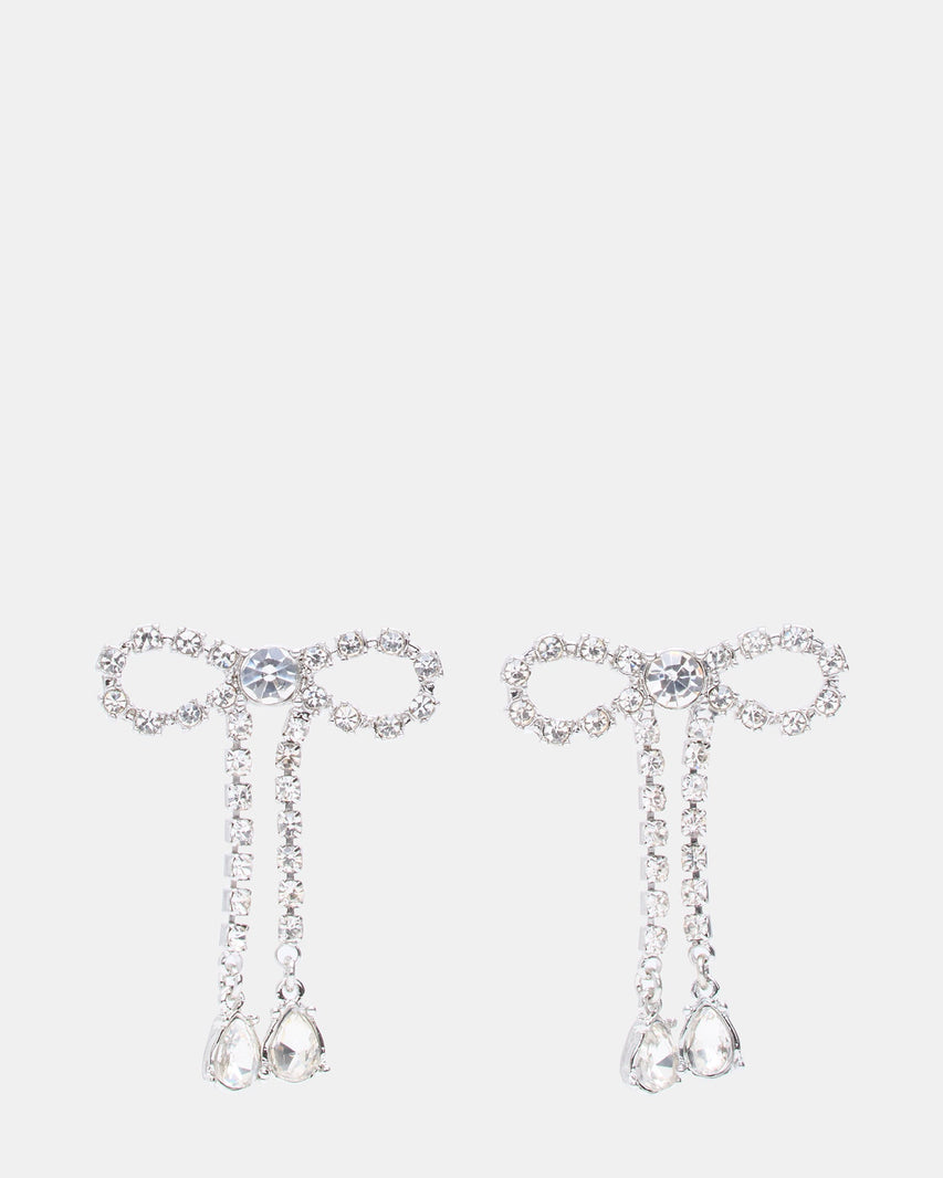 Orecchini Fiocco con Strass Argento