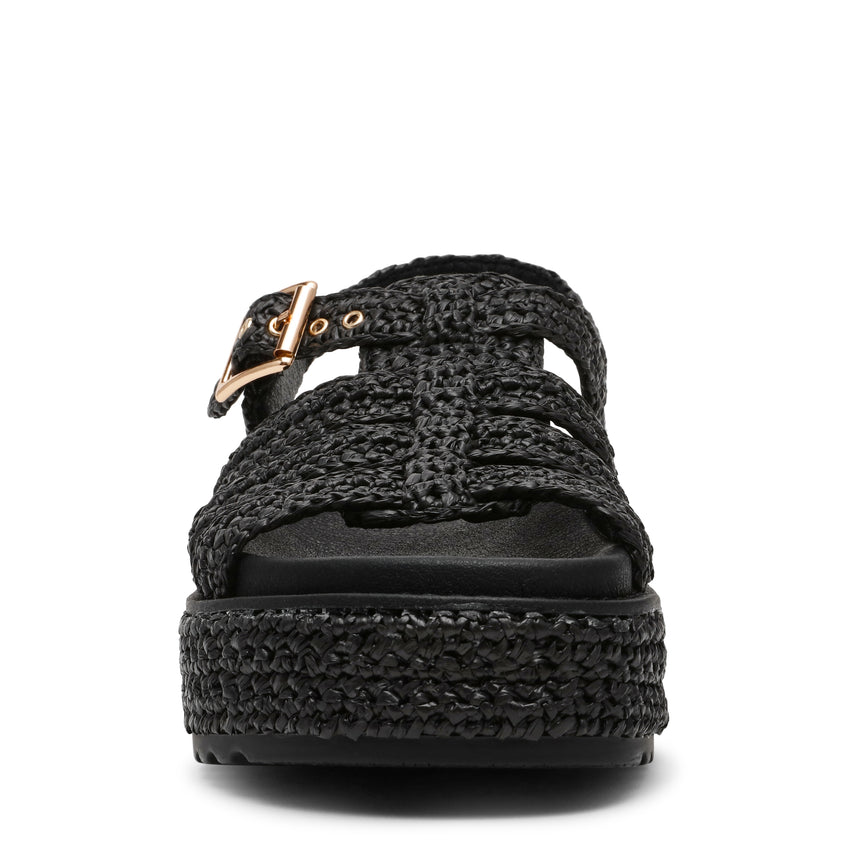 BEELINE NERO RAFFIA