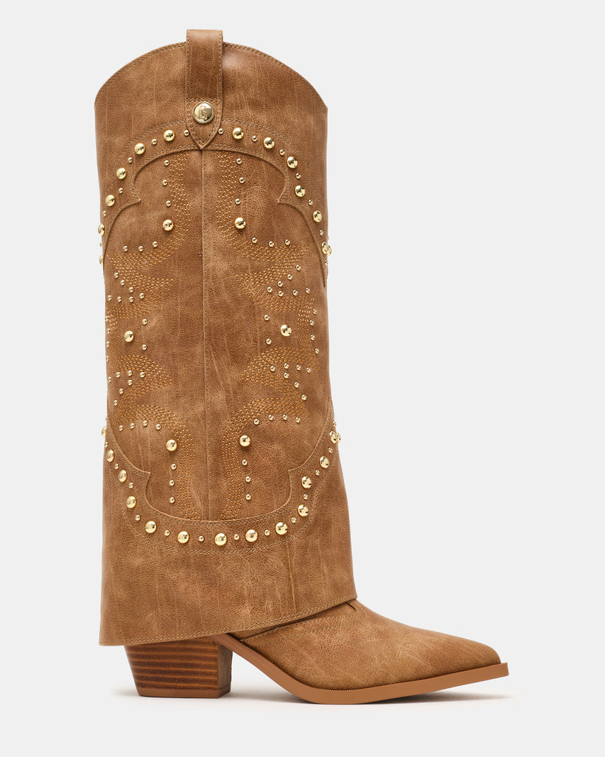 Stagecoach Stivale Tan Pelle