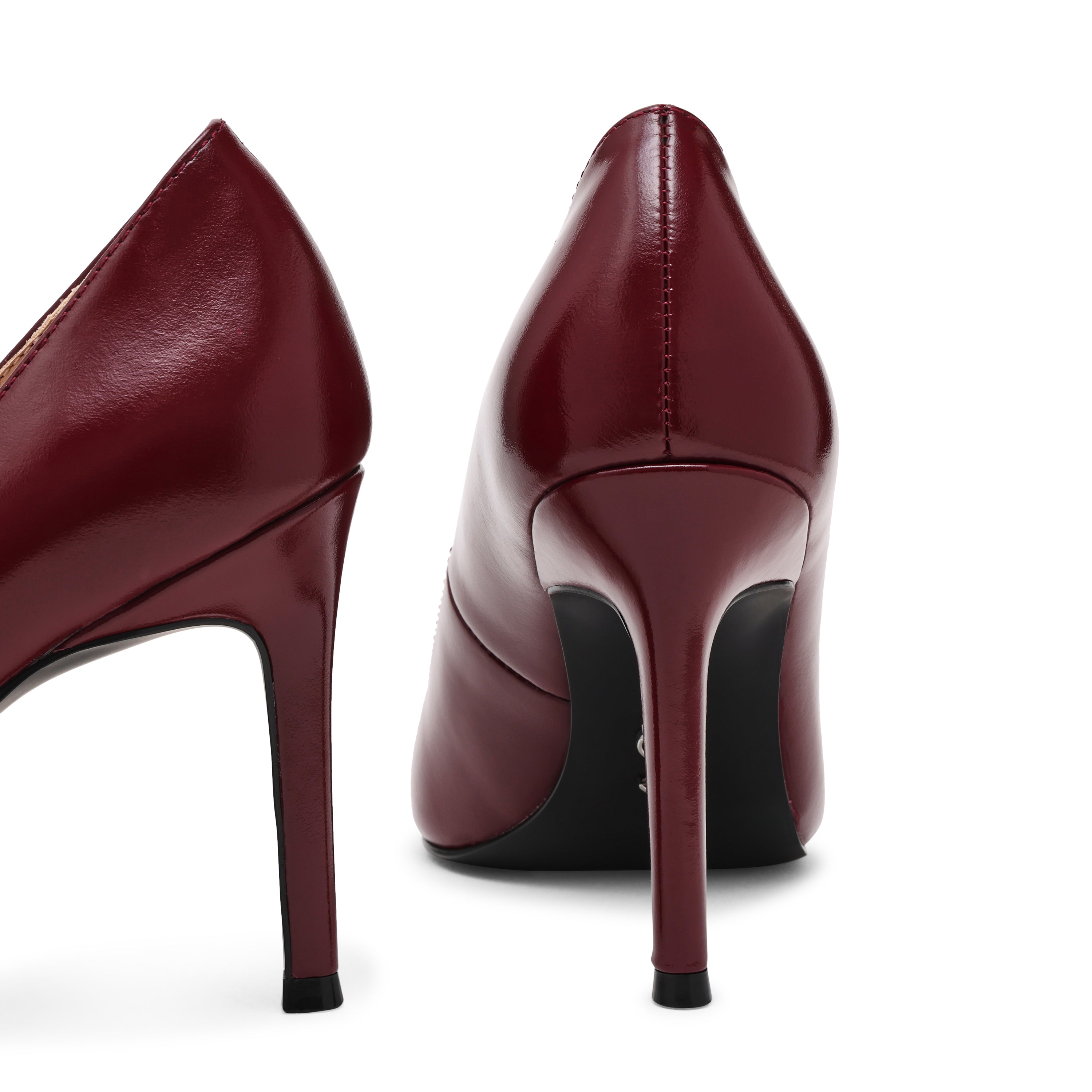 SECURED DÉCOLLETÉ CHERRY LACQUER PELLE