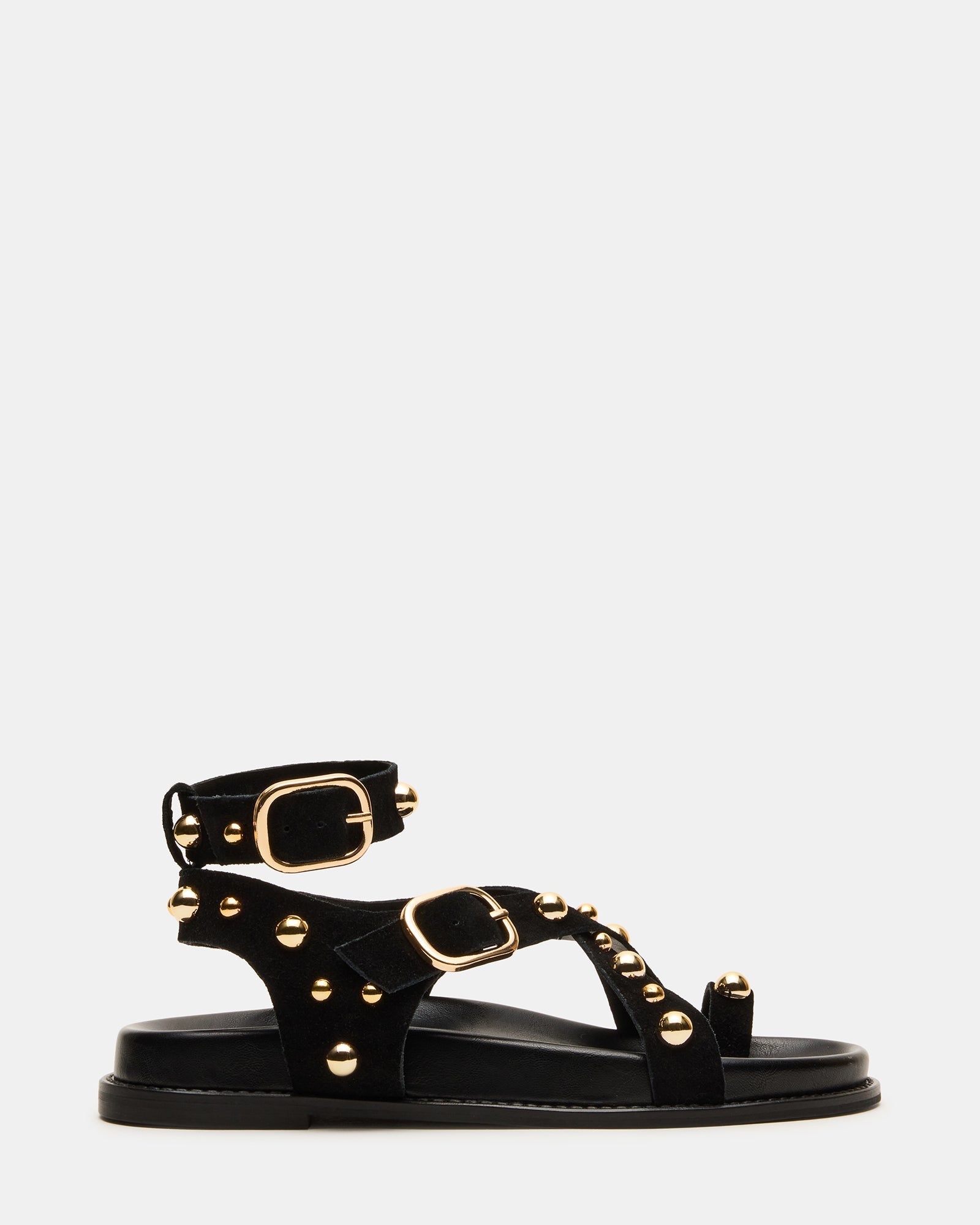 Linear Sandalo Nero Suede