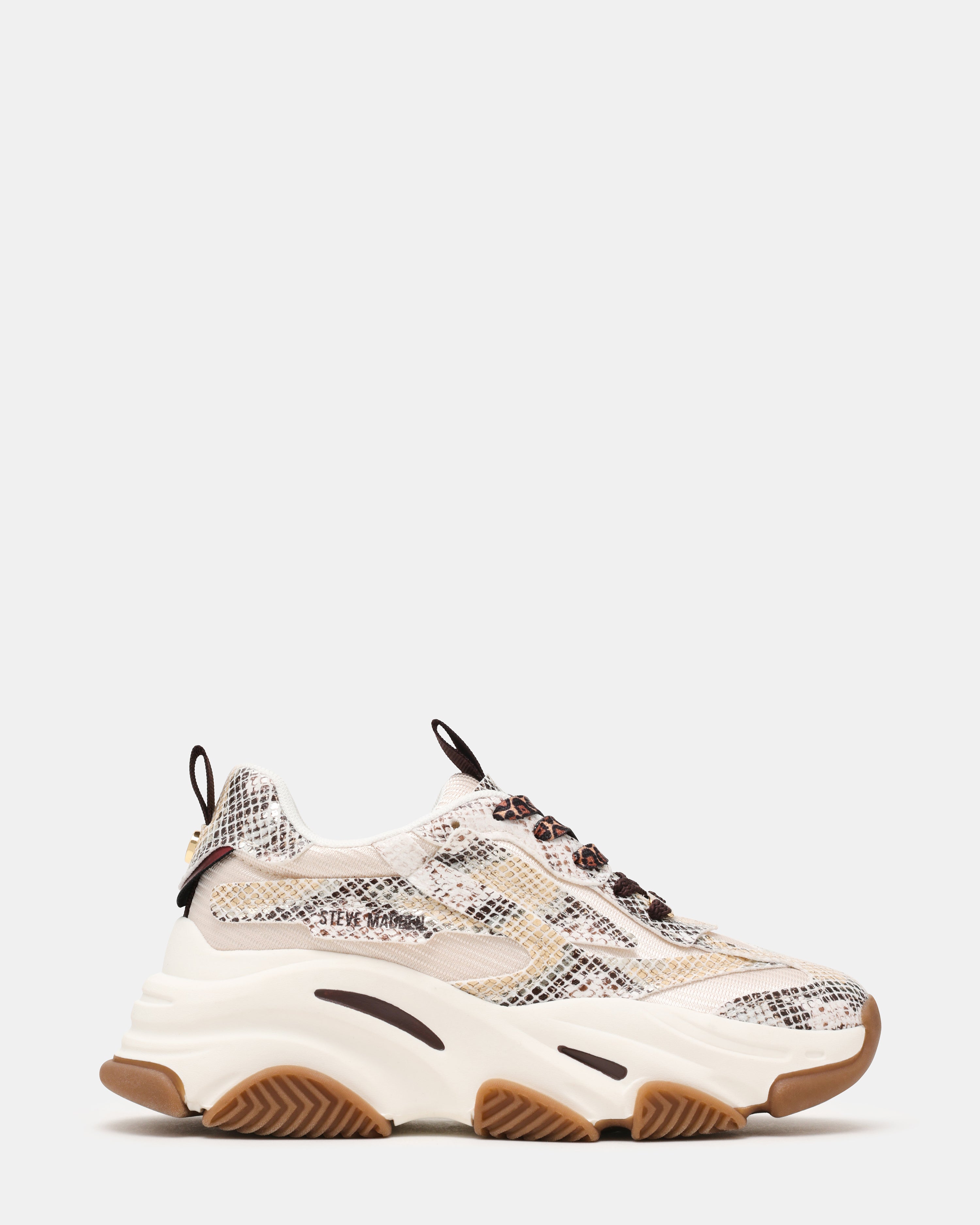 Possession-lt Sneaker Beige Snake