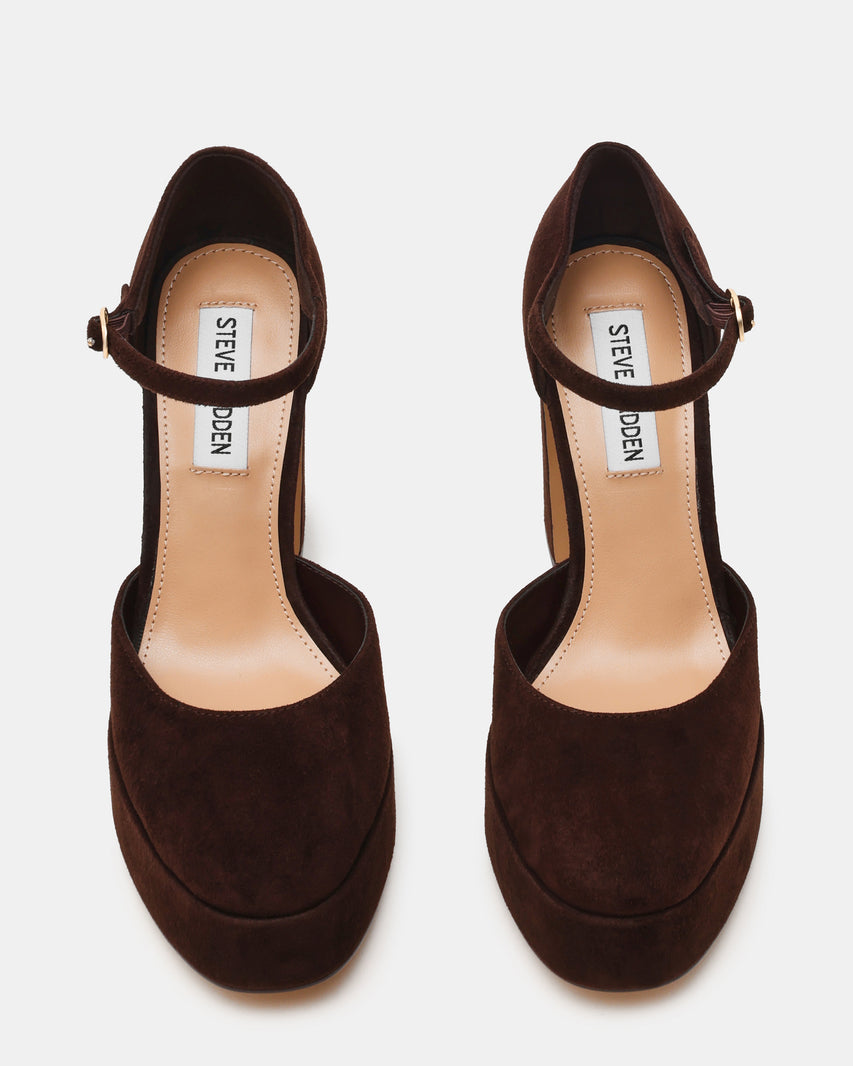 Lexie Sandalo Chocolate Marrone Suede - view 6