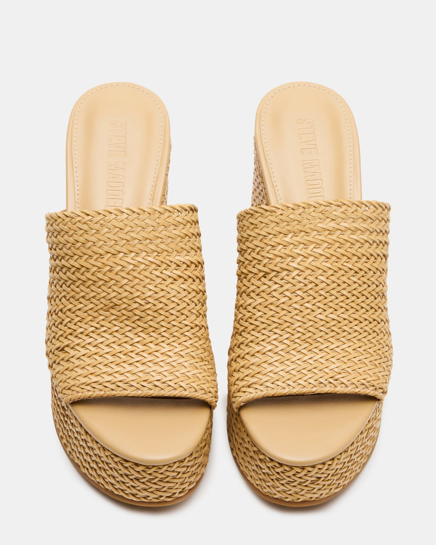 Cassi Zeppa Natural Raffia - view 4
