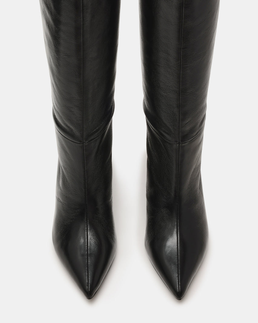 Lavan Stivale Nero Crinkle Patent - view 5
