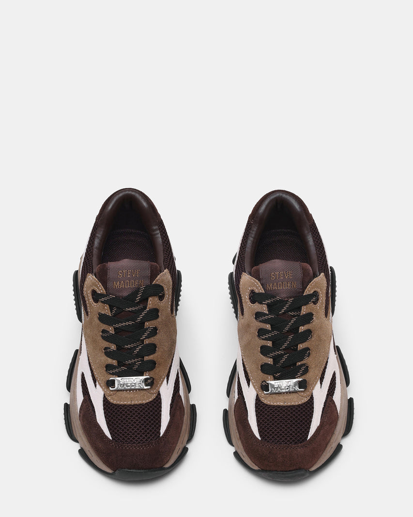Front Row Sneaker Chocolate Marrone Multi - view 4
