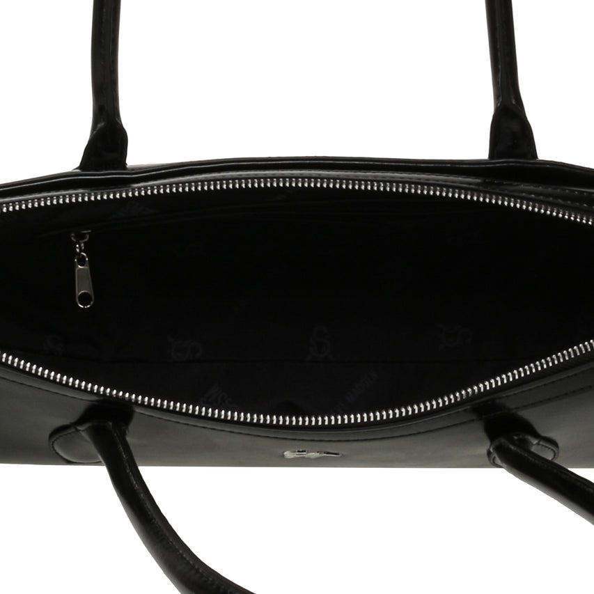 BREMY BORSA NERO ARGENTO