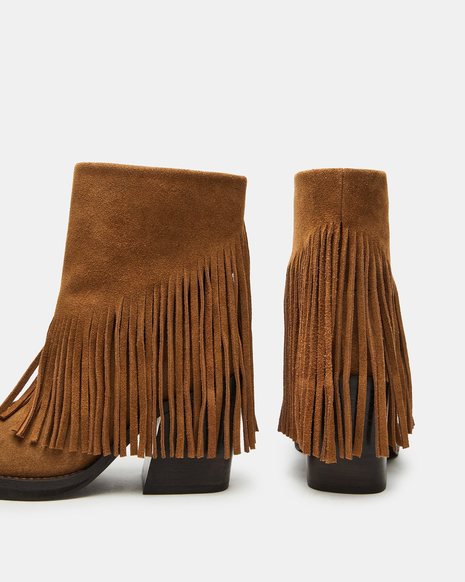 PIA STIVALE FRANGE CHESTNUT SUEDE