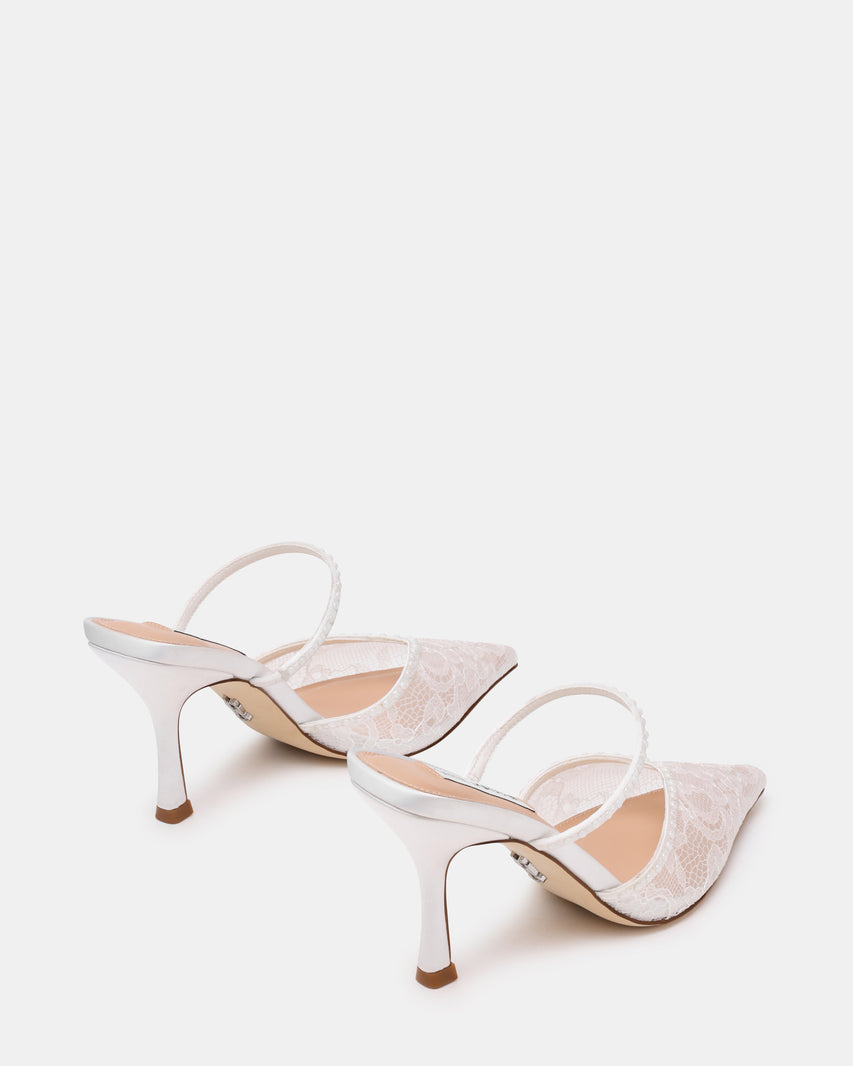 Baylee Mule Bianco Lace - view 4