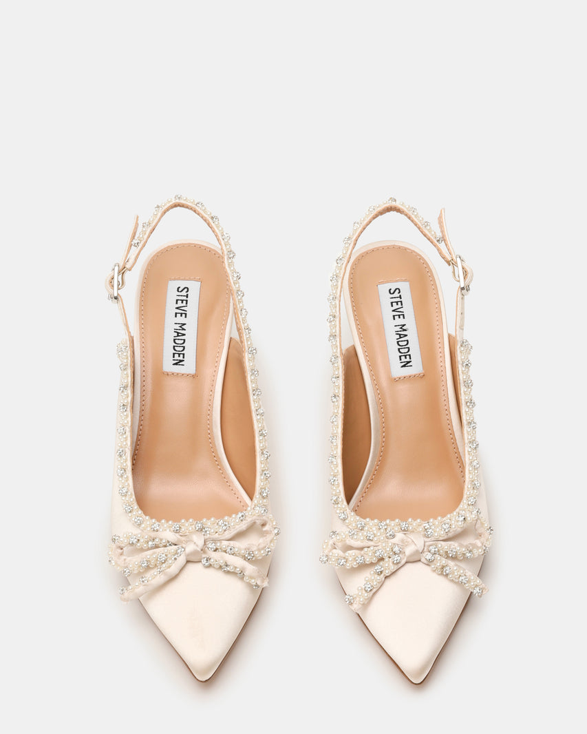 Florissa Slingback Avorio Satin - view 4