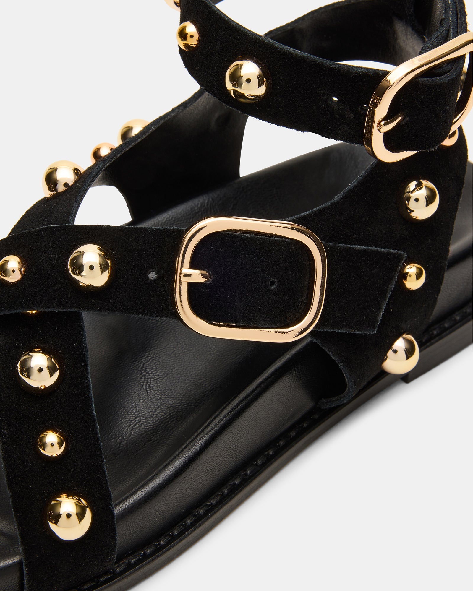 Linear Sandalo Nero Suede - view 4