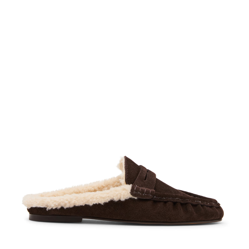 Rafe Mule Chocolate Marrone Suede