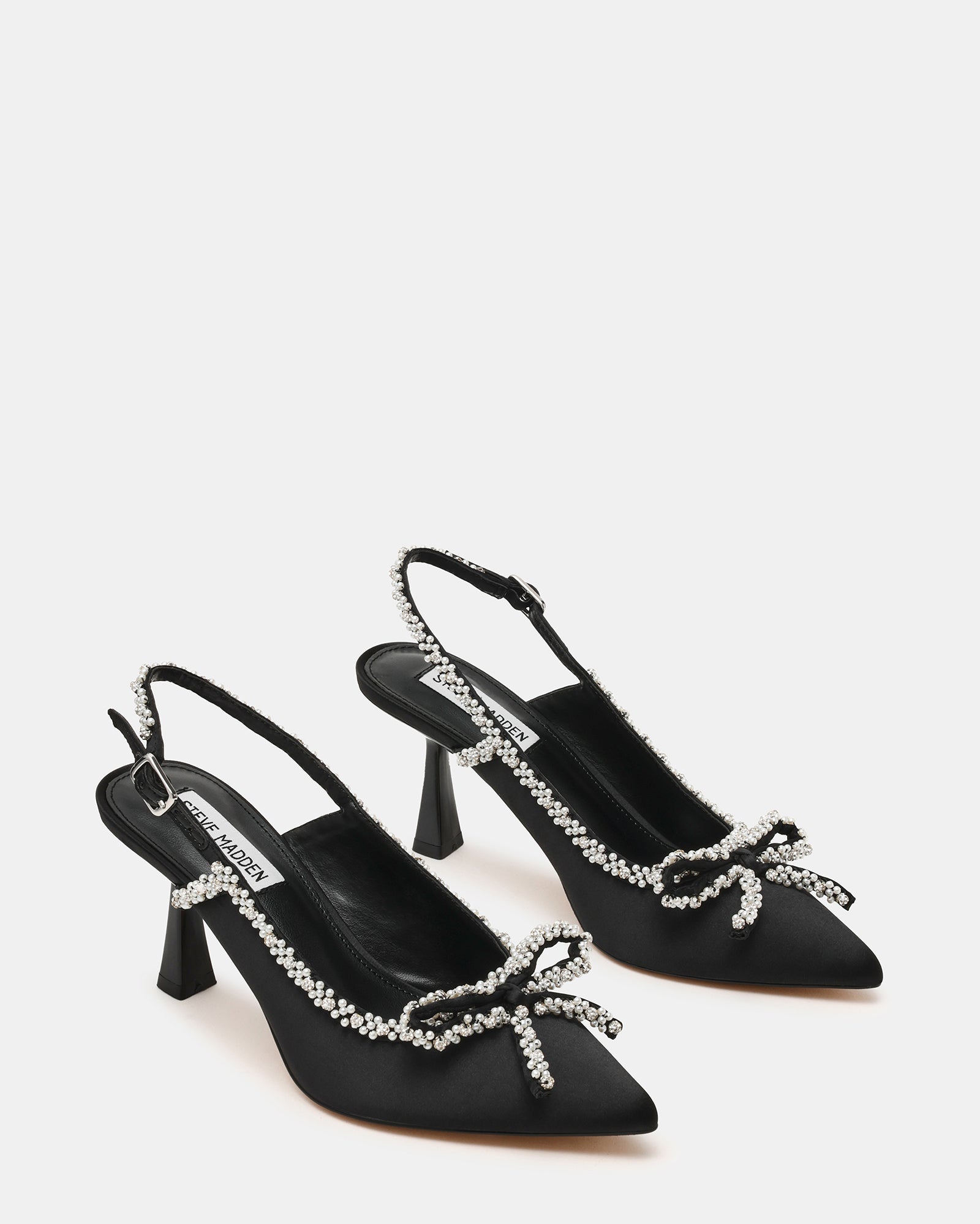 Florissa Slingback Nero Satin - view 2