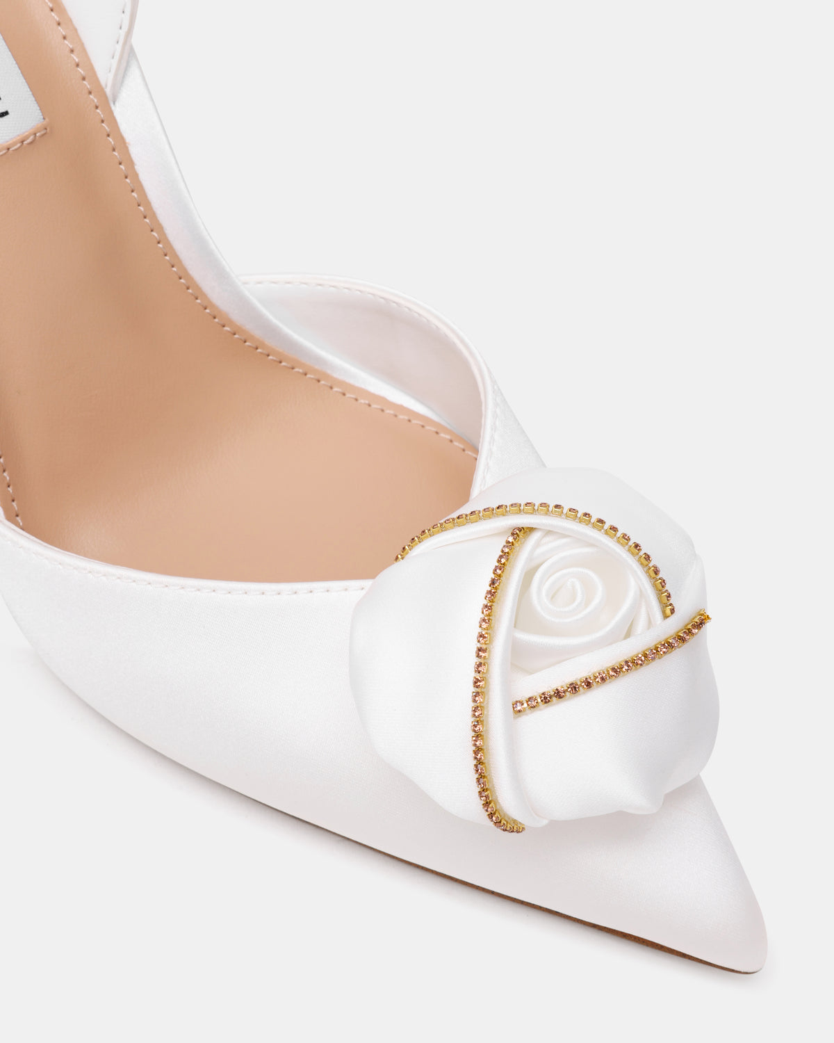 Lotis Slingback Bianco Satin - view 3