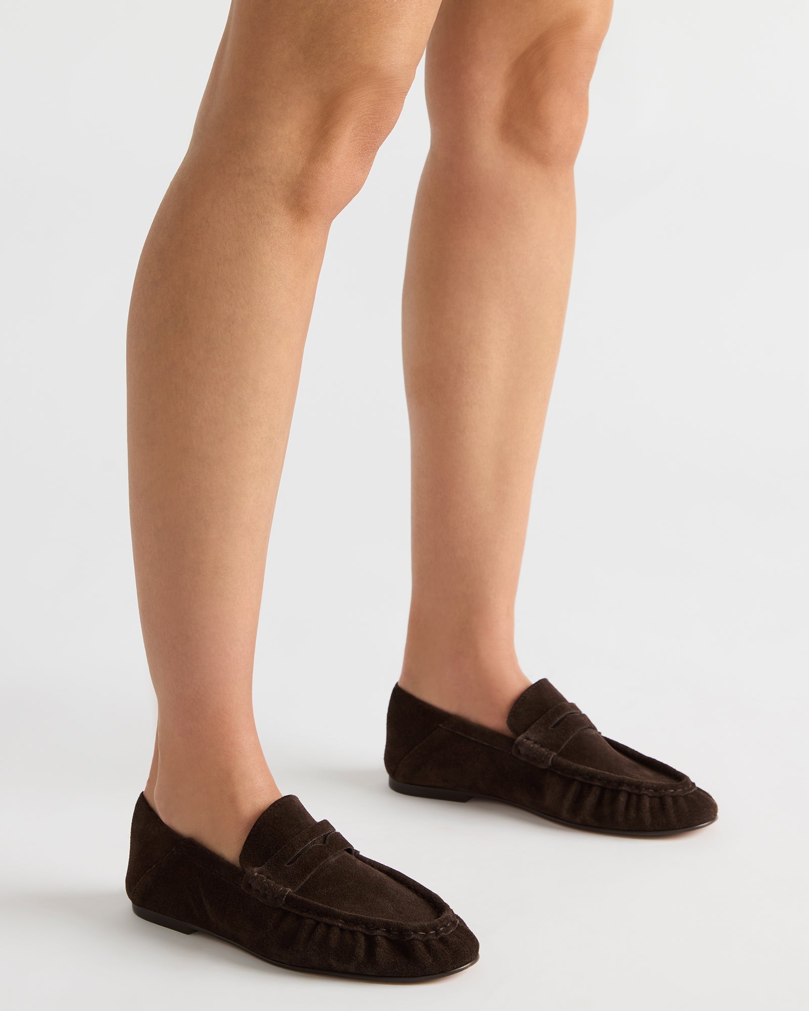 Roger Mocassino Chocolate Marrone Suede - view 2