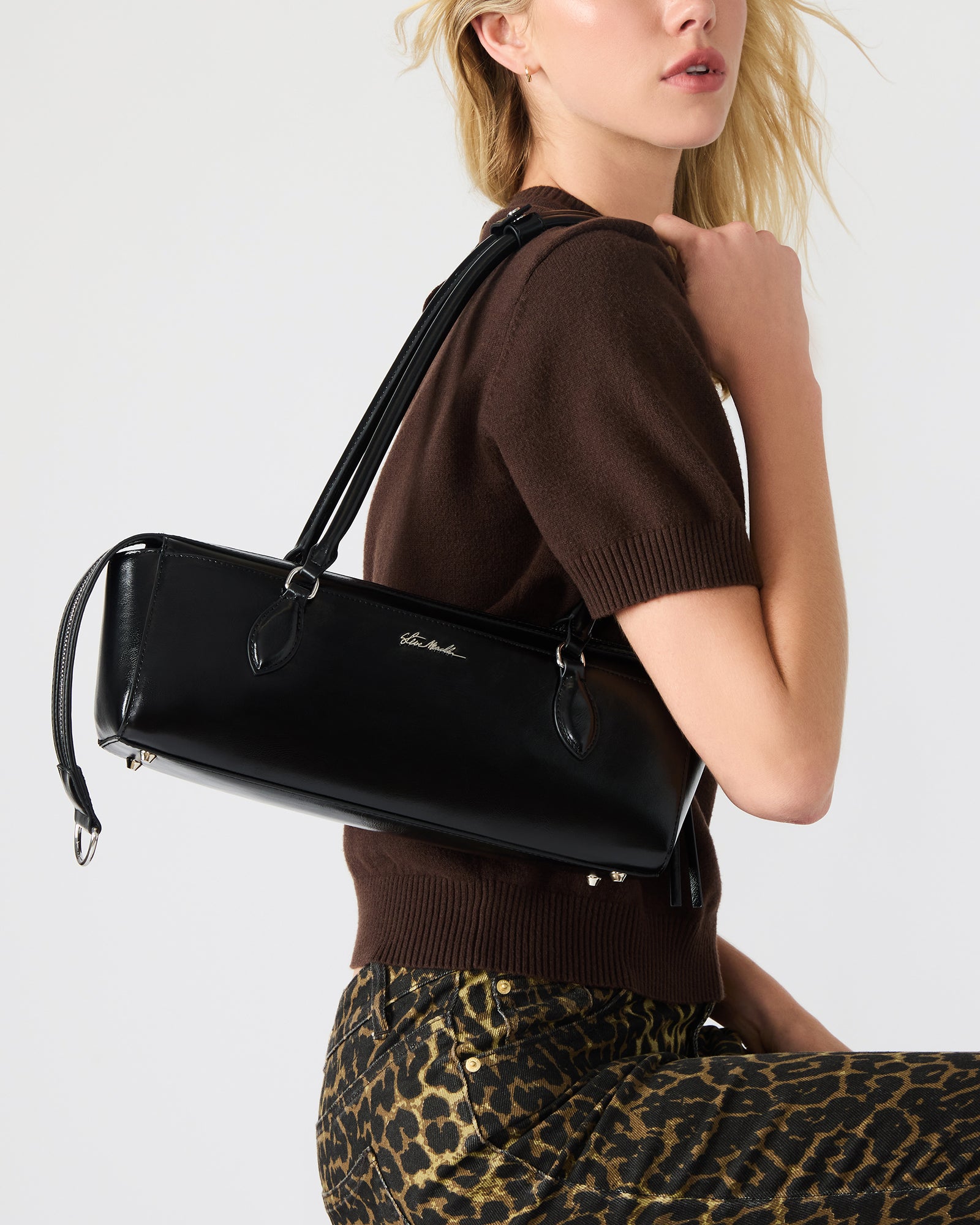 BREMY BORSA NERO ARGENTO