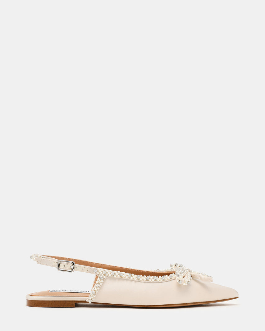 Solange Ballerina Avorio Satin