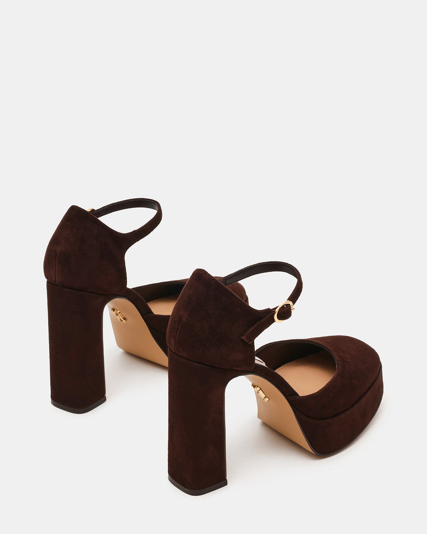 Lexie Sandalo Chocolate Marrone Suede - view 4