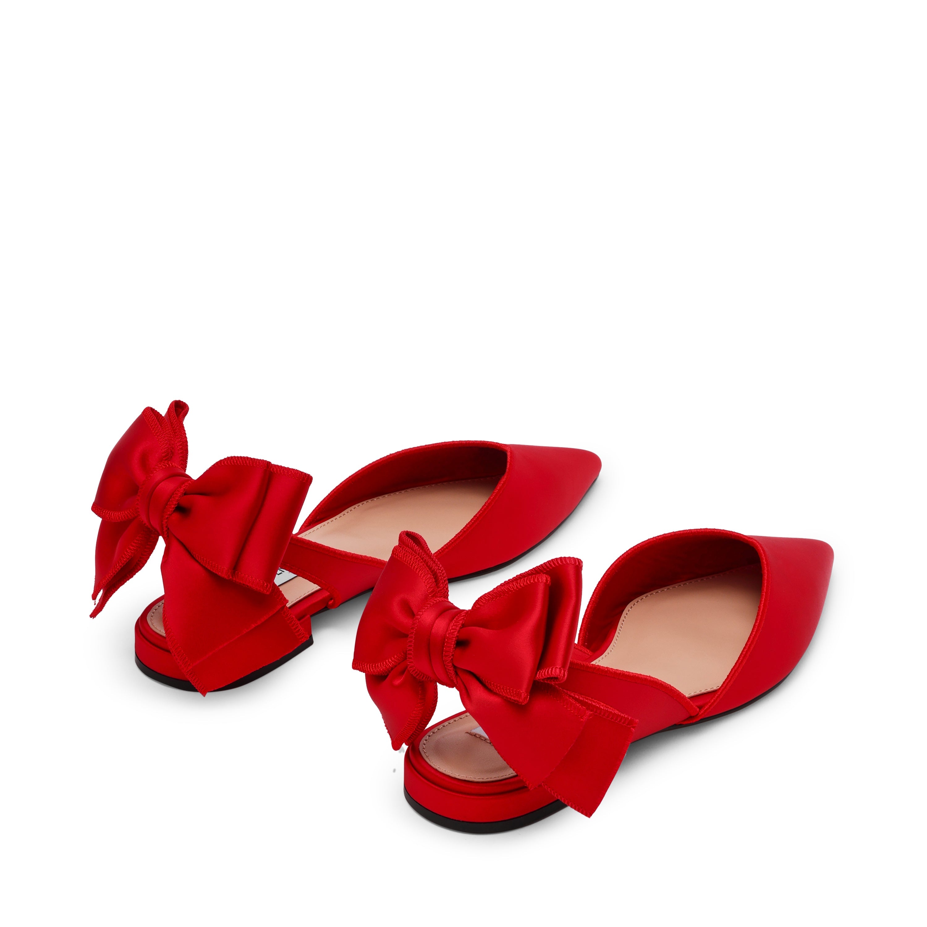 Synthia Ballerina Rosso Satin - view 4