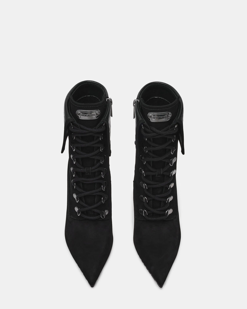Morals Stivaletto Nero Nubuck - view 4