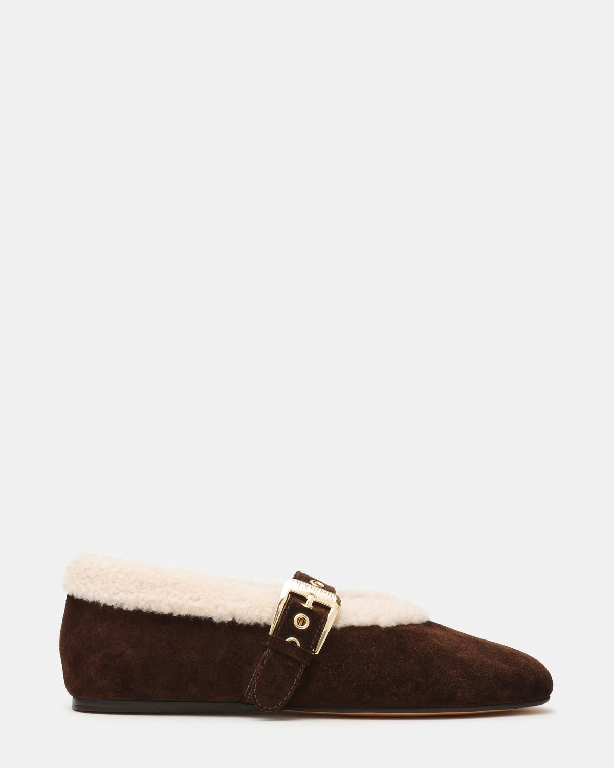 Lodge-sm Ballerina Chocolate Marrone Suede