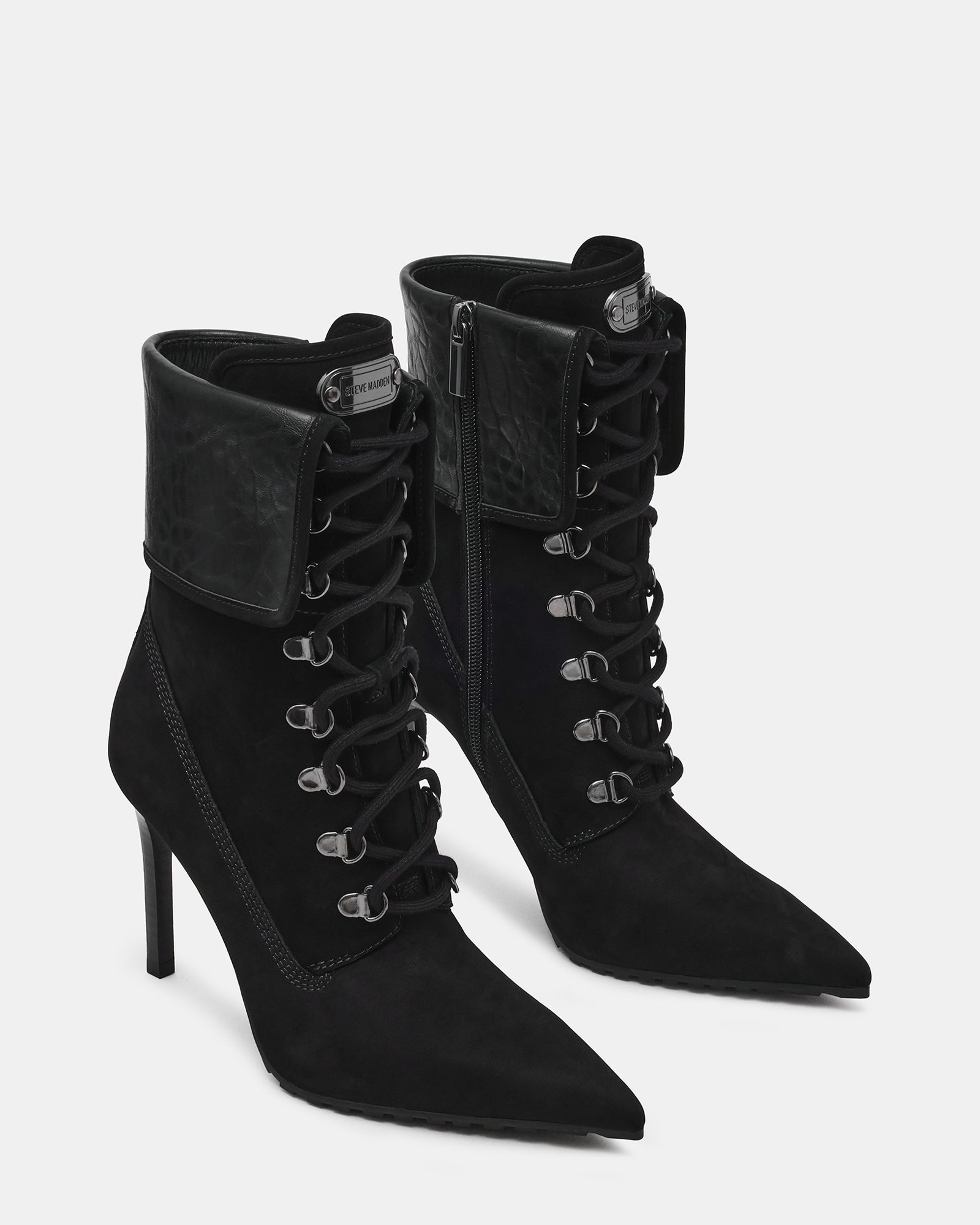 Morals Stivaletto Nero Nubuck - view 2