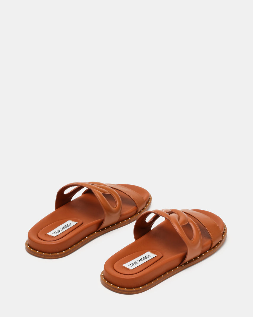 Sandlot Sandalo Cognac Pelle - view 4