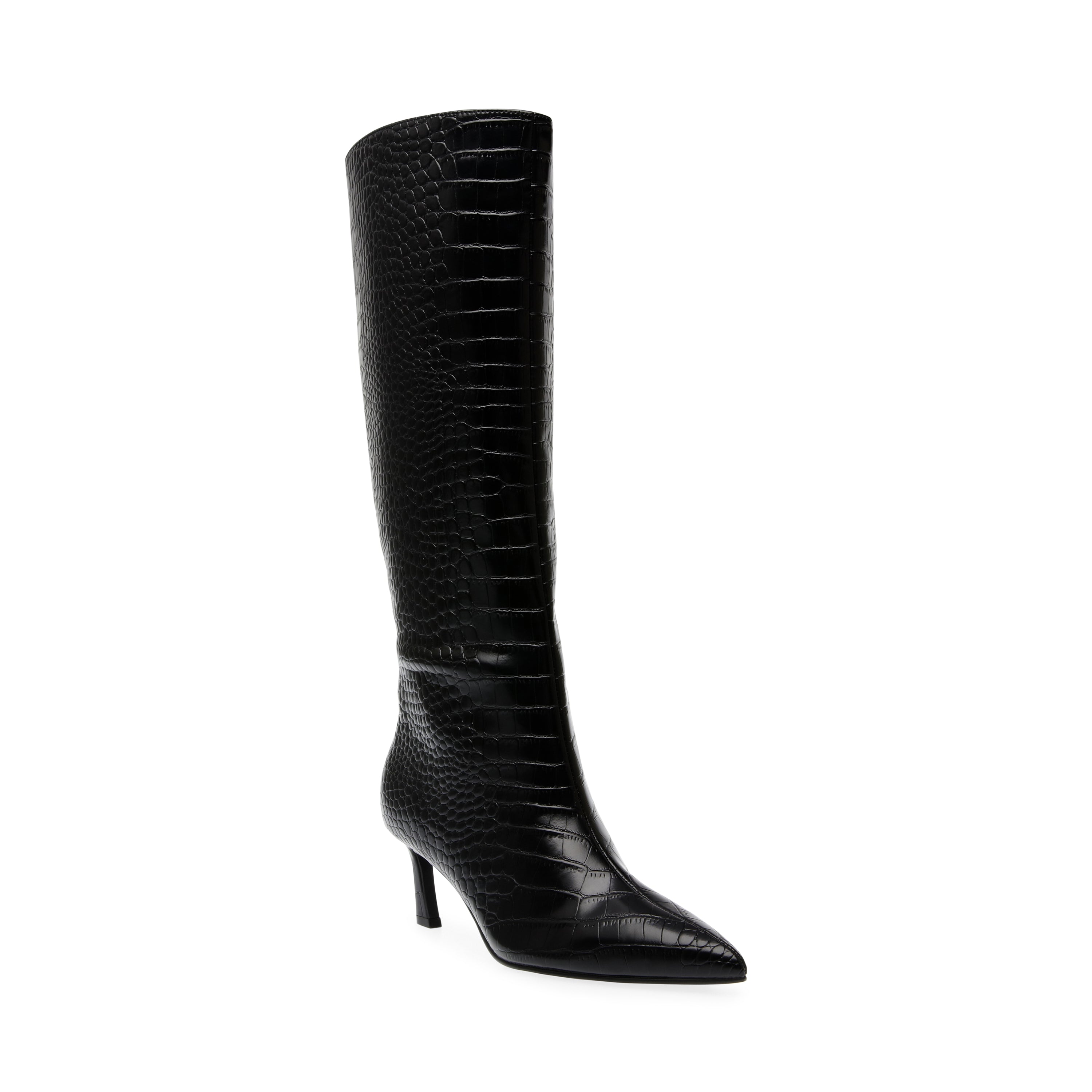 LAVAN STIVALE NERO CROCO