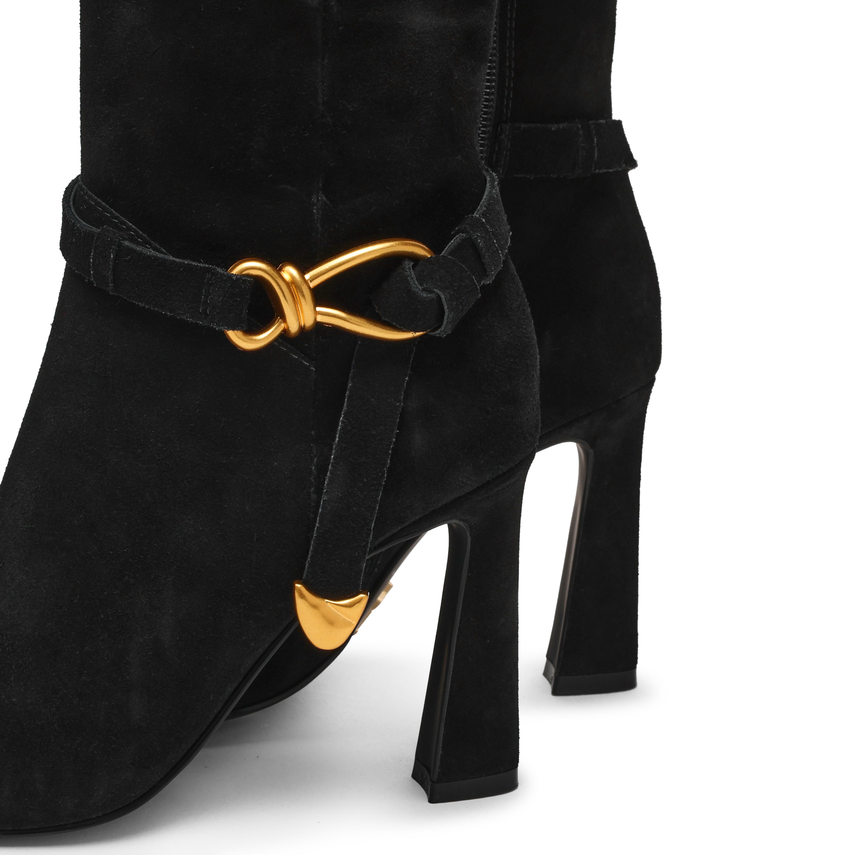 SIRRENS STIVALE NERO SUEDE