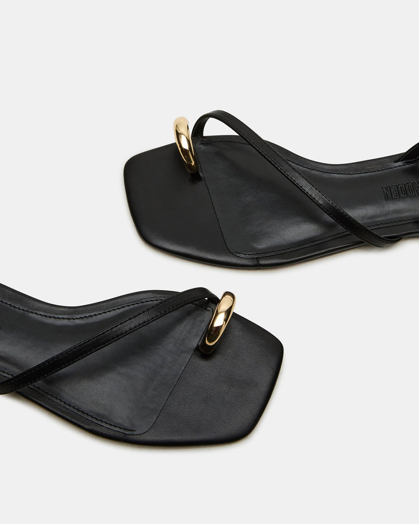 Odyssey Sandalo Nero Pelle - view 4