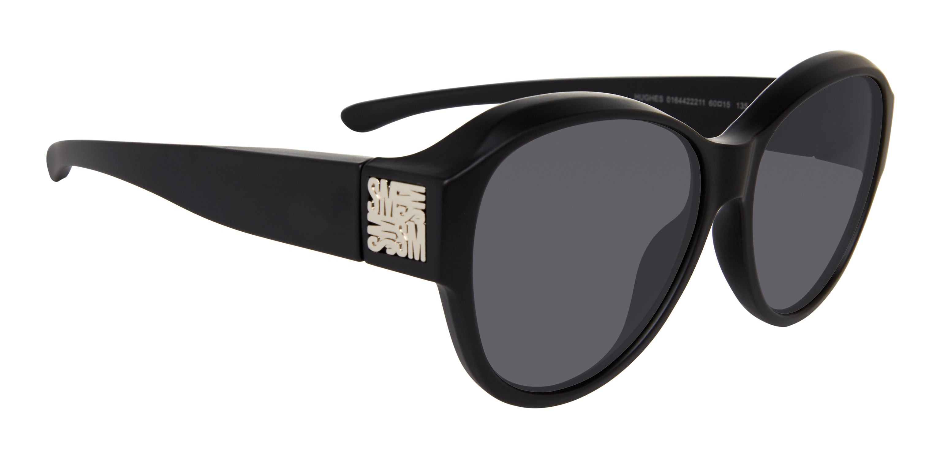OCCHIALI HUGHES MATTE NERO ARGENTO
